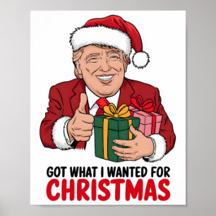 Trump Har vad jag ville ha till julfusk Julafton Poster
