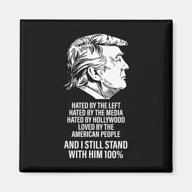 Trump hatad av vänstern hatad av media  magnet (Framsidan)