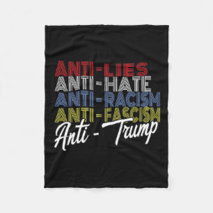 Trump Hate Ligger och fascism Resistent Vote 5.202 Fleecefilt