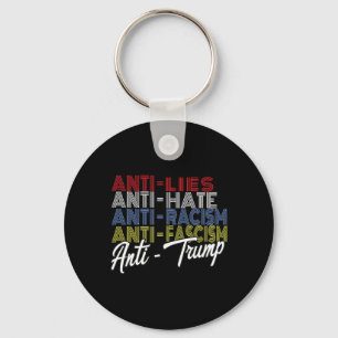 Trump Hate Ligger och fascism Resistent Vote 5.202 Nyckelring