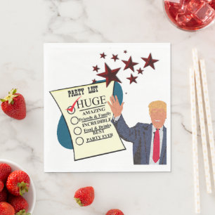 Trump HUGE Party Firande Cocktail Party Pappersservett