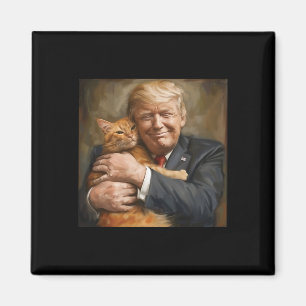 Trump Hugger An Orange Cat 2024 Magnet