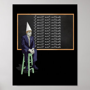 Trump i dårehatt 'Jag kommer inte samarbeta' Rolig Poster