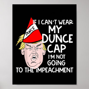 Trump i en dårehatt Anti-Trump politisk present Poster