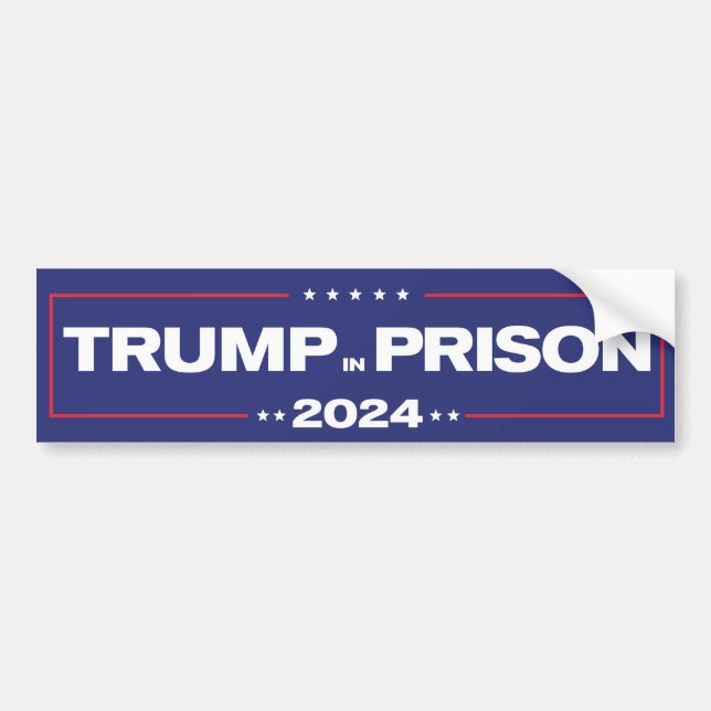TRUMP i fängelse 2024 Bildekal (Framsidan)