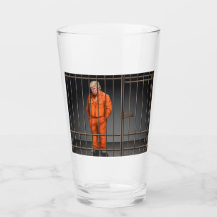 Trump i fängelse Glas Tumblar