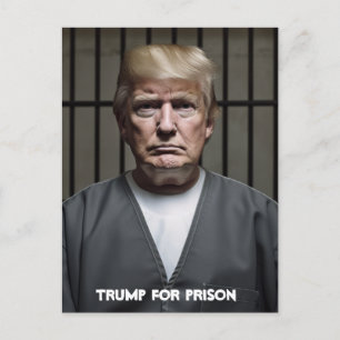 Trump i fängelse vykort