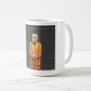 Trump i Jail Classic Mugg, 15 oz Kaffemugg