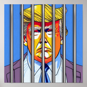 Trump i Jail-värde Poster Pappert (projektionsyta)