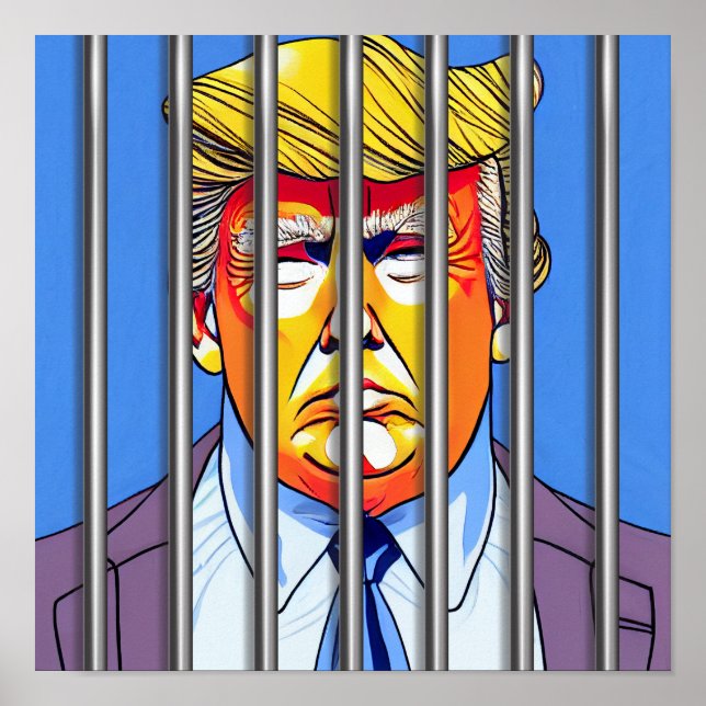 Trump i Jail-värde Poster Pappert (projektionsyta) (Framsidan)