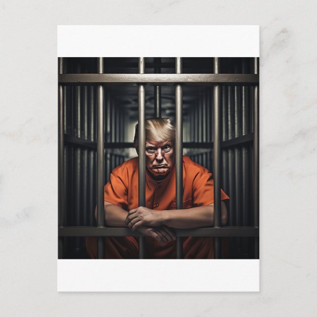 Trump i Jail Vykort (Framsida)