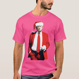 Trump i Red Suite som Santa T Shirt