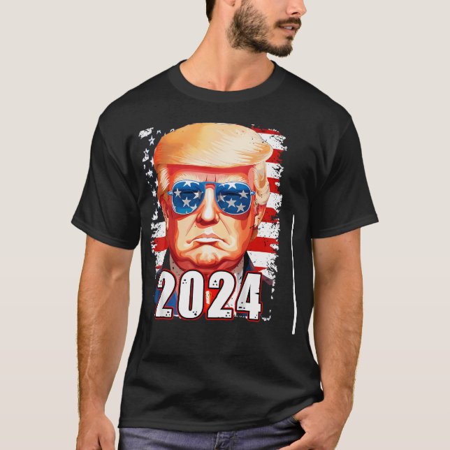 Trump i solglasögon t shirt (Framsida)