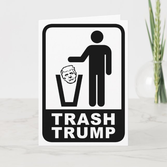 Trump i sopor kort (Framsida)
