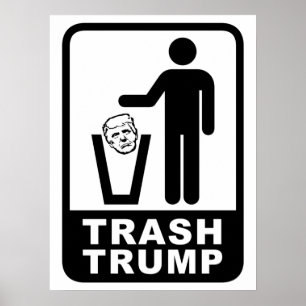 Trump i sopor poster