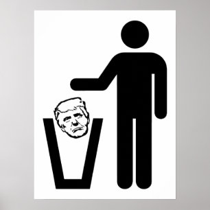 Trump i sopor poster