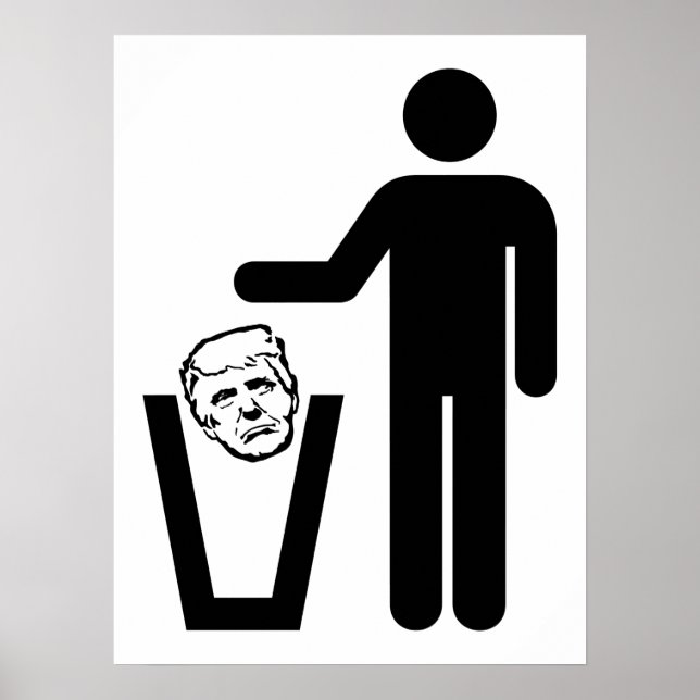 Trump i sopor poster (Framsidan)