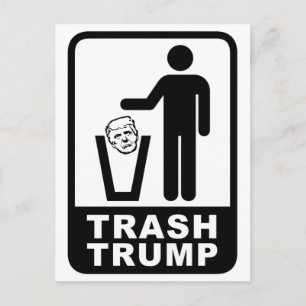 Trump i sopor vykort