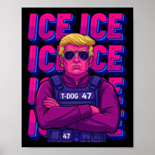 Trump Ice Agent Tröja Poster