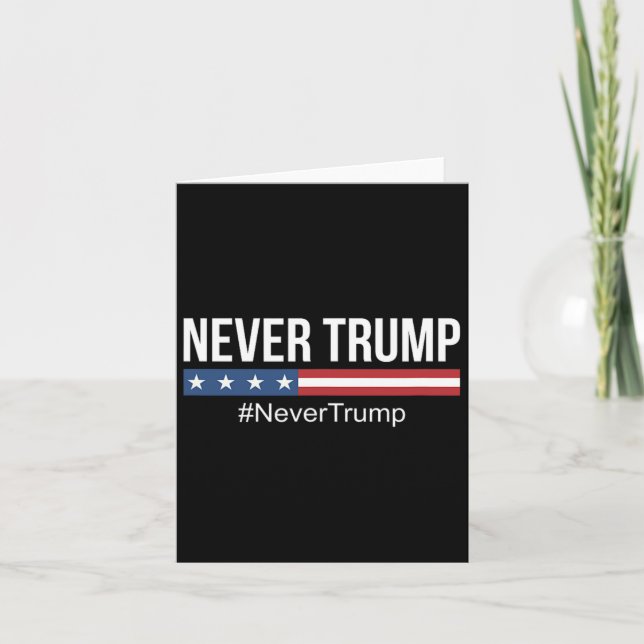 Trump - #icke-trump Anti Trump Kort (Framsida)