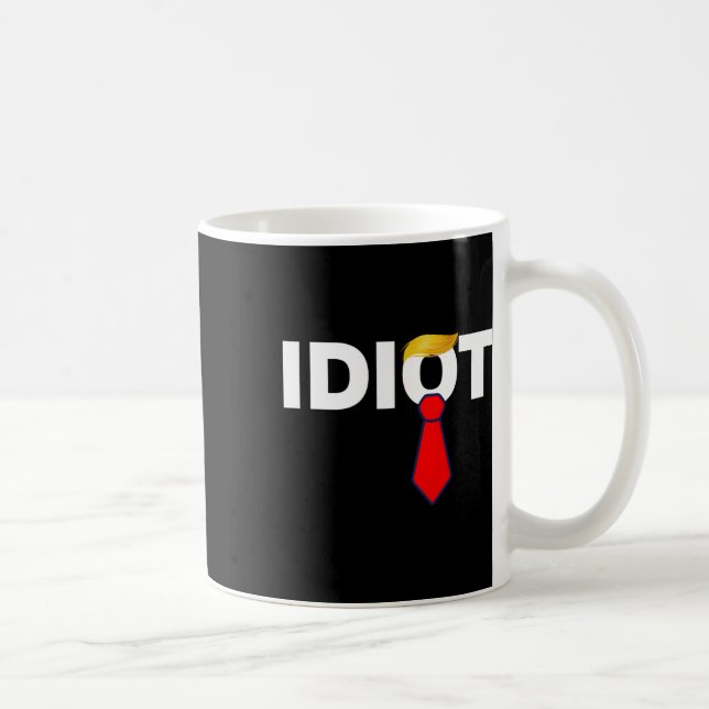 Trump Idiot Anti-trump Tullar Protest Avstå 2 Kaffemugg (Höger)