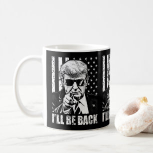 Trump I'll be back pro trump 2024 anti-Biden Kaffemugg