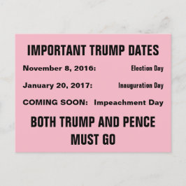 Trump Impeachment Day Resistance Vykort