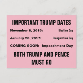 Trump Impeachment Day Resistance Vykort