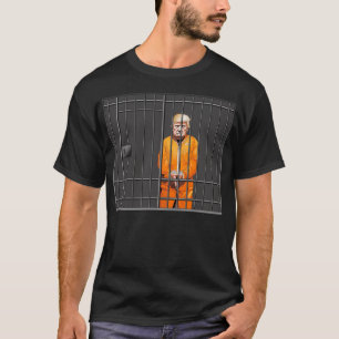 Trump in Jail Basic Mörk T-Shirt