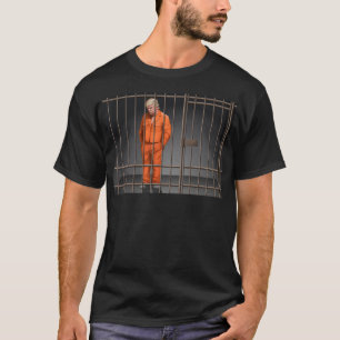 Trump in Jail Basic Mörk T-Shirt
