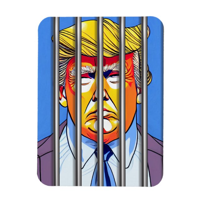 Trump in Jail Flexible Photo Magnet (Vertikal)