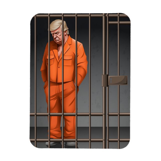 Trump in Jail Flexible Photo Magnet (Vertikal)