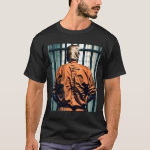 Trump in Jail Orange Jumpdress Hand Cuffed Guilty T Shirt