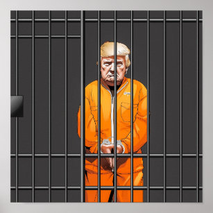 Trump in Jail Print, Value Poster Pappert (projekt