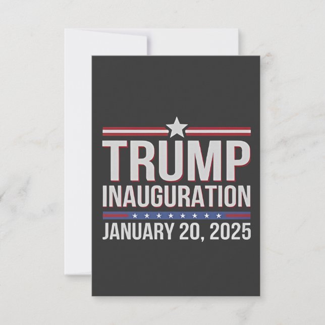 Trump Inaguration Day 20 januari 2025 President Tack Kort (Framsida)