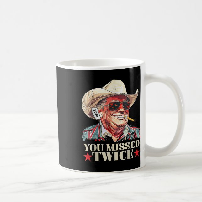 Trump Ination Attempt Trump 2024 du missade två gå Kaffemugg (Höger)