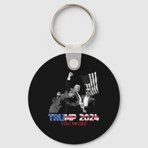 Trump Ination Bloody Ear Butler Trump Xou Misslyck Nyckelring