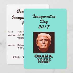 Trump Inauguration 2017 Anpassningsbar Inbjudningar