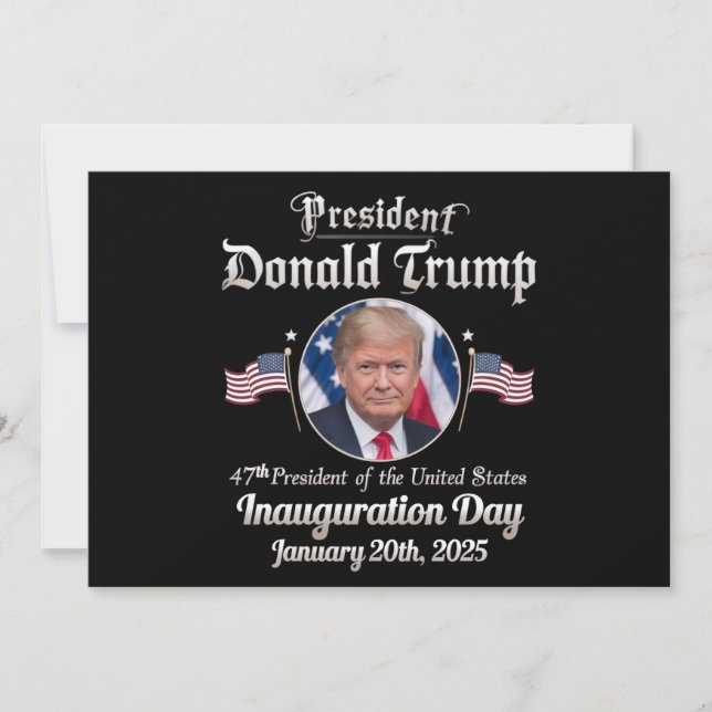 Trump Inauguration Day 2025 47:e USA:s president Inbjudningar (Framsida)