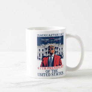 Trump Inauguration Day 2025 47:e USA:s president W Kaffemugg