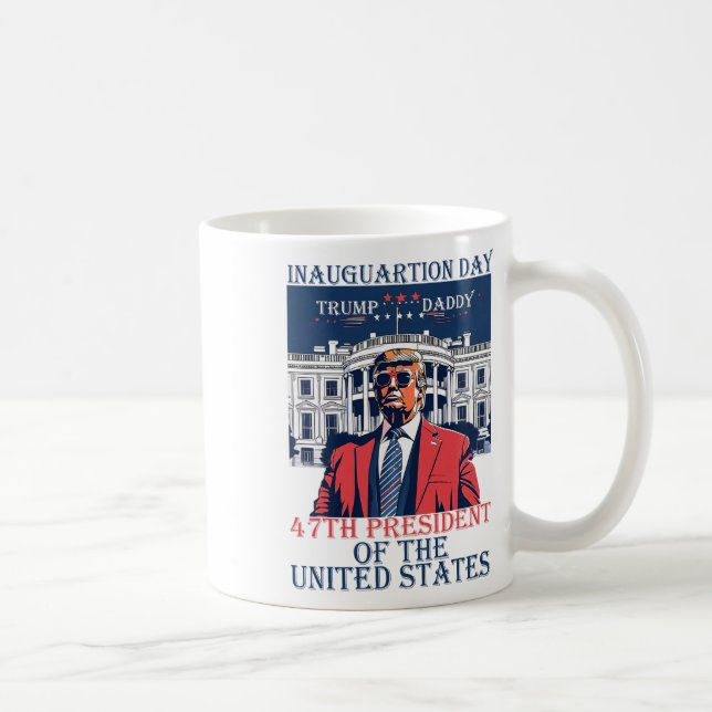 Trump Inauguration Day 2025 47:e USA:s president W Kaffemugg (Höger)
