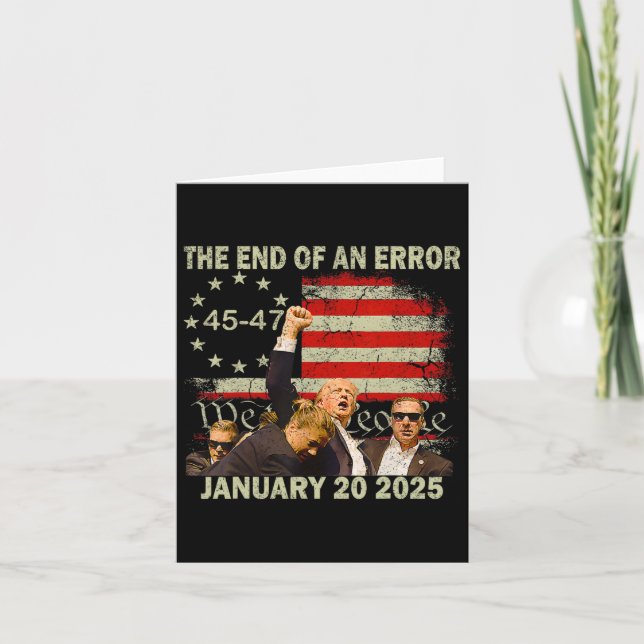 Trump Inauguration Day 2025 End of a Error Presid Kort (Framsida)