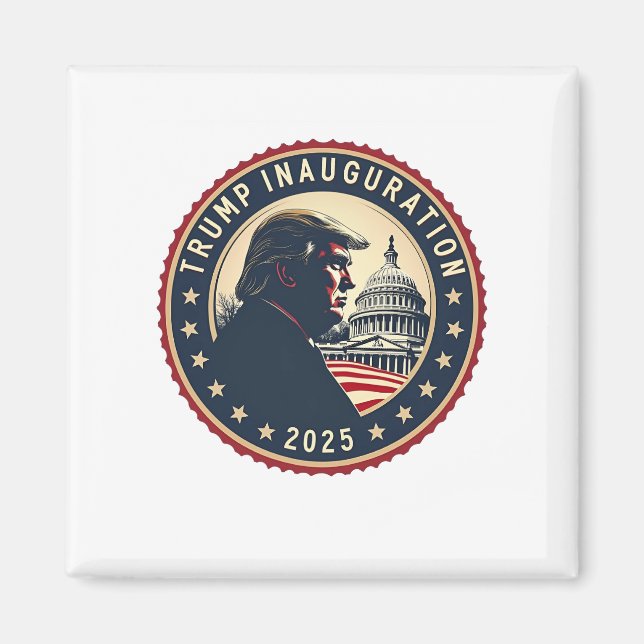 Trump Inauguration Day 2025 Proud Maga Magnet (Framsidan)