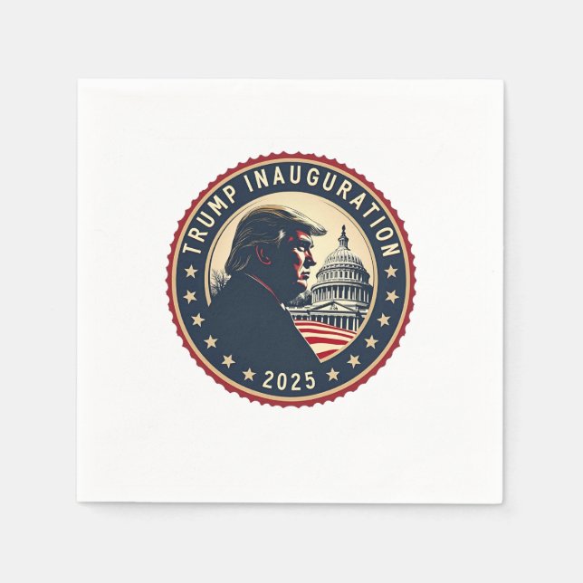 Trump Inauguration Day 2025 Proud Maga Pappersservett (Framsidan)