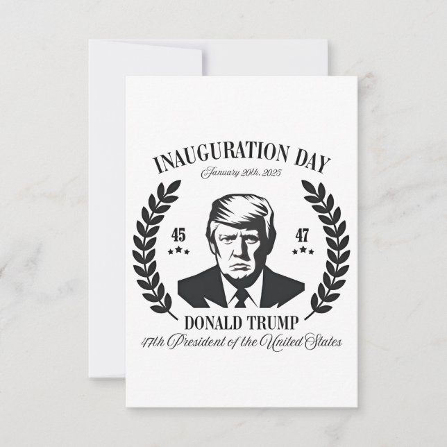 Trump Inauguration Day 2025 Proud Maga Tack Kort (Framsida)