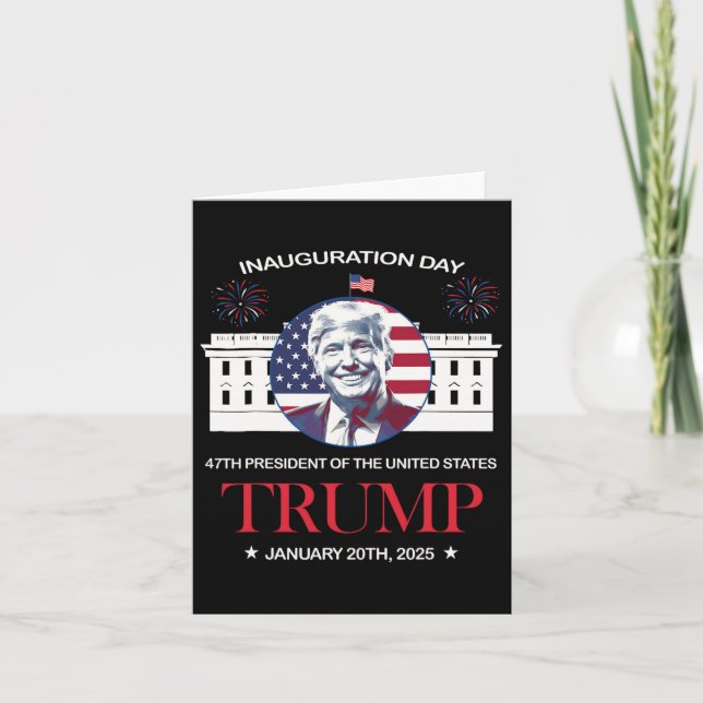 Trump Inauguration Day 2025 Trump 47 Trump Won Pre Kort (Framsida)
