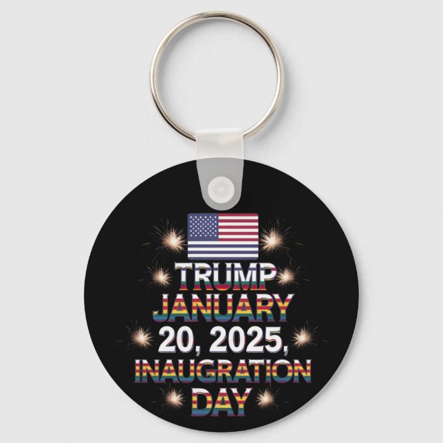 Trump Inauguration Day 20 januari 2025 Nyckelring (Framsida)