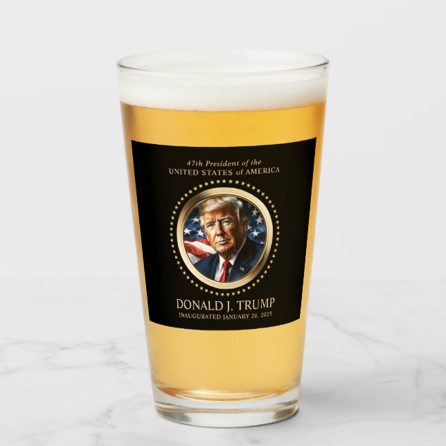 Trump Inauguration Day Collectors Beer Glaskopp (Framsida fylld)