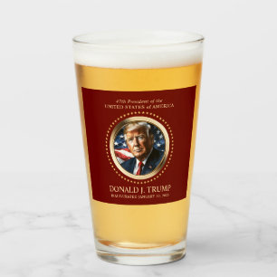 Trump Inauguration Day Firande Beer Glaskopp