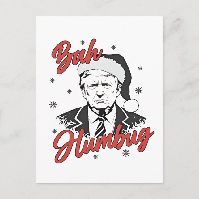 Trump Inaugurationsdag Jultombahs humbug Vykort (Framsida)